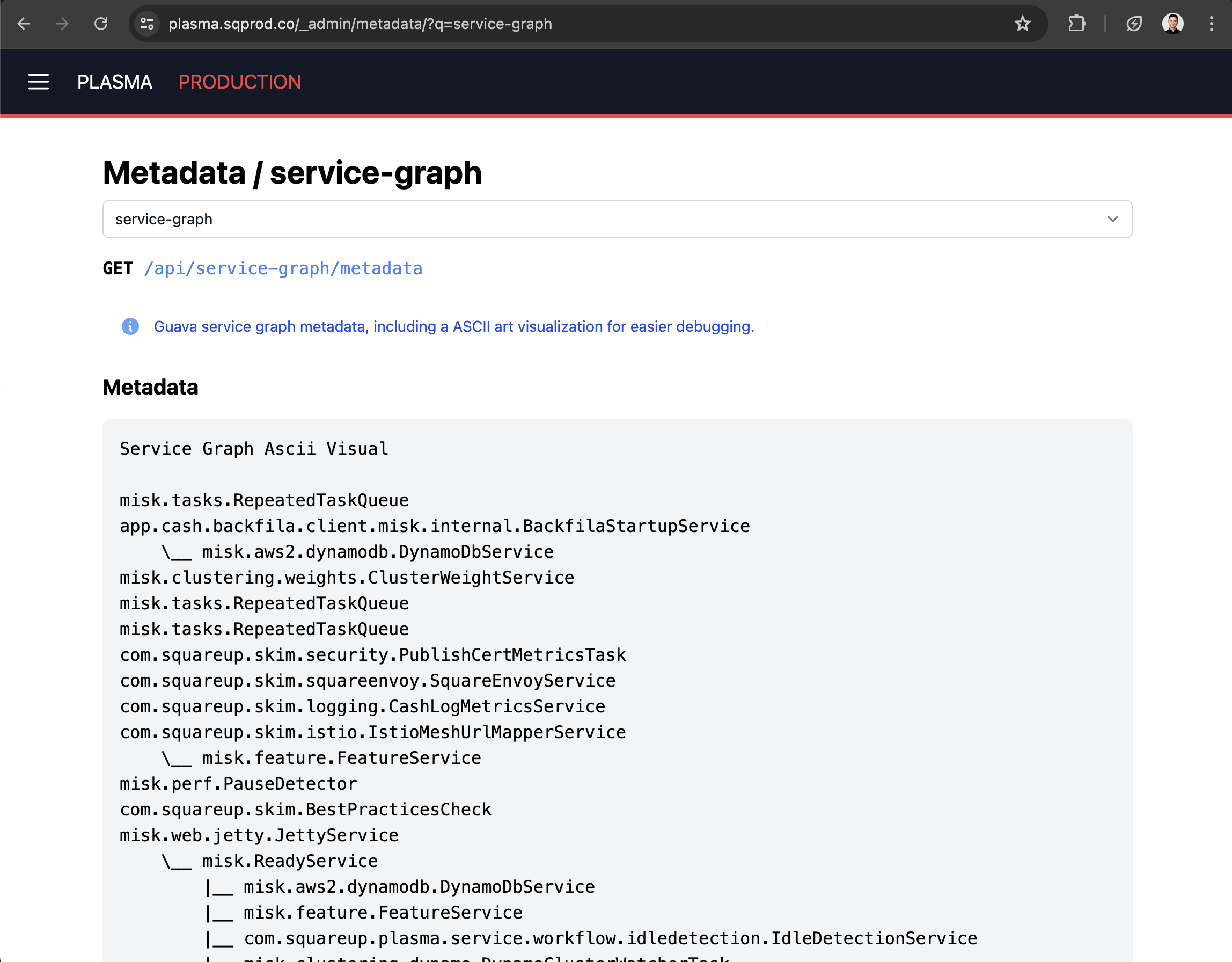 Service Graph Metadata