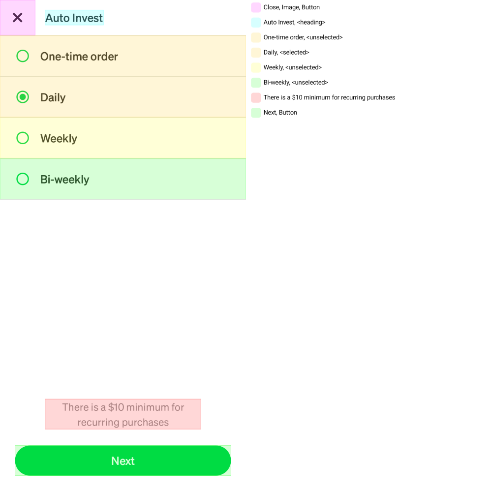 Figure A: Example accessibility snapshot